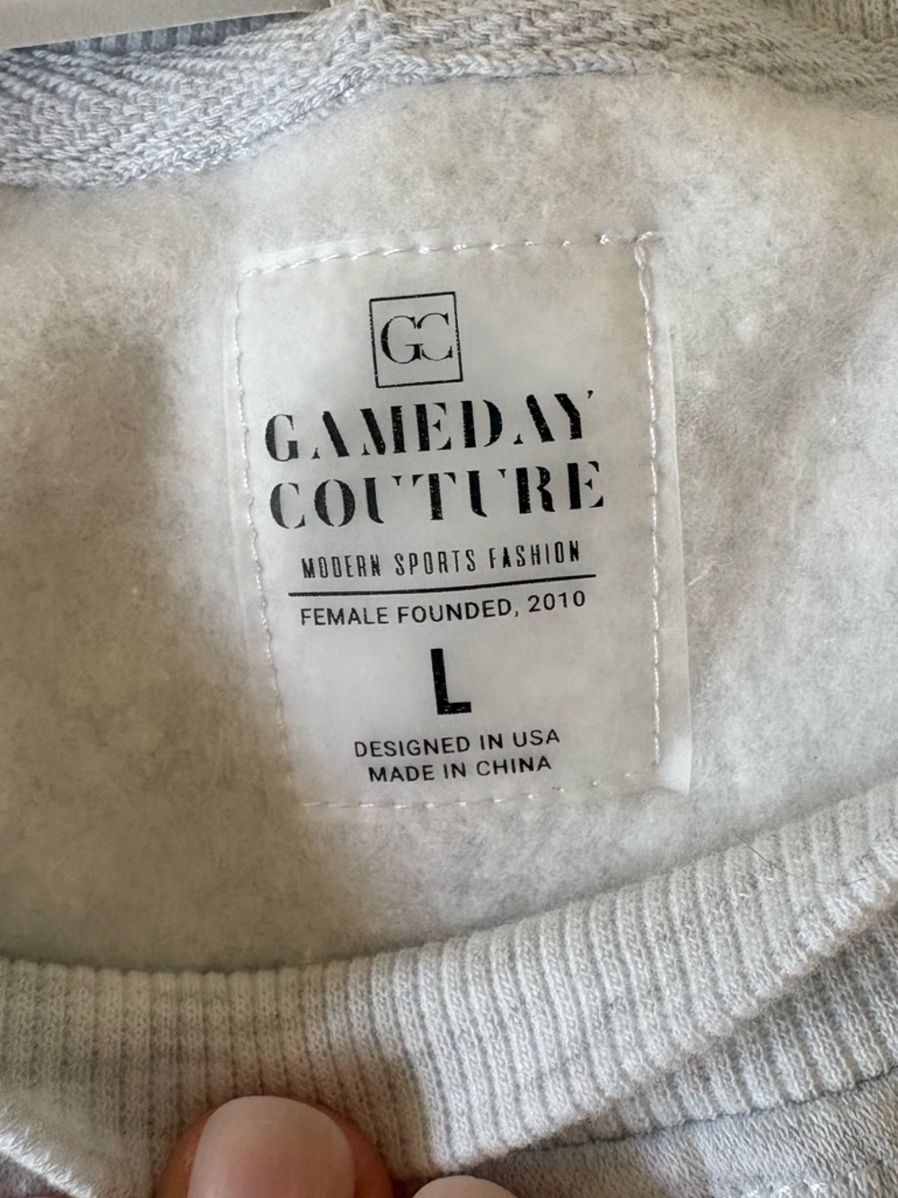 Game Day Couture: Providence Friars Gray Crewneck Large - Picture 3 of 3